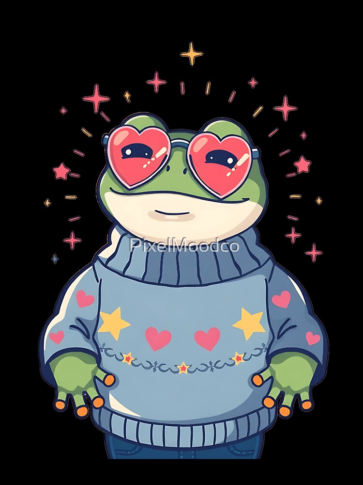 The Stylish Frog: A Love-Filled Look by PixelMoodco
