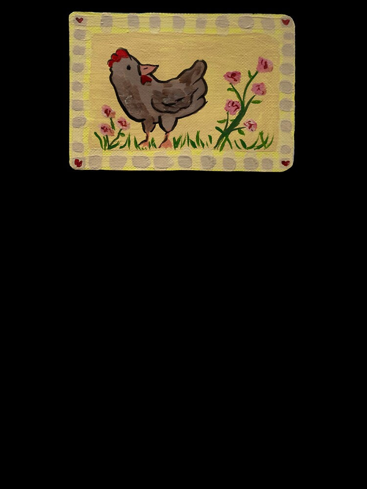 Chicken and roses by Mollyscraftycreations