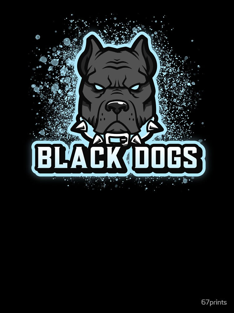 Black Dog Blue & Black Sports Team Logo by 67prints