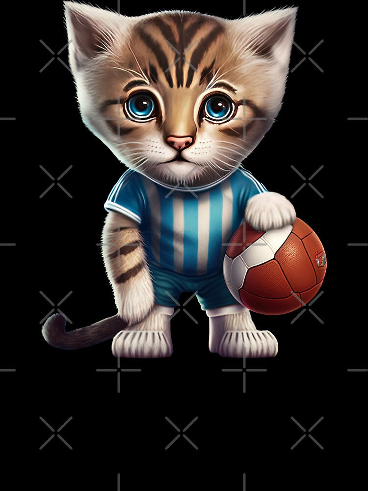 Cat holding ball by AnimalArtPhotos