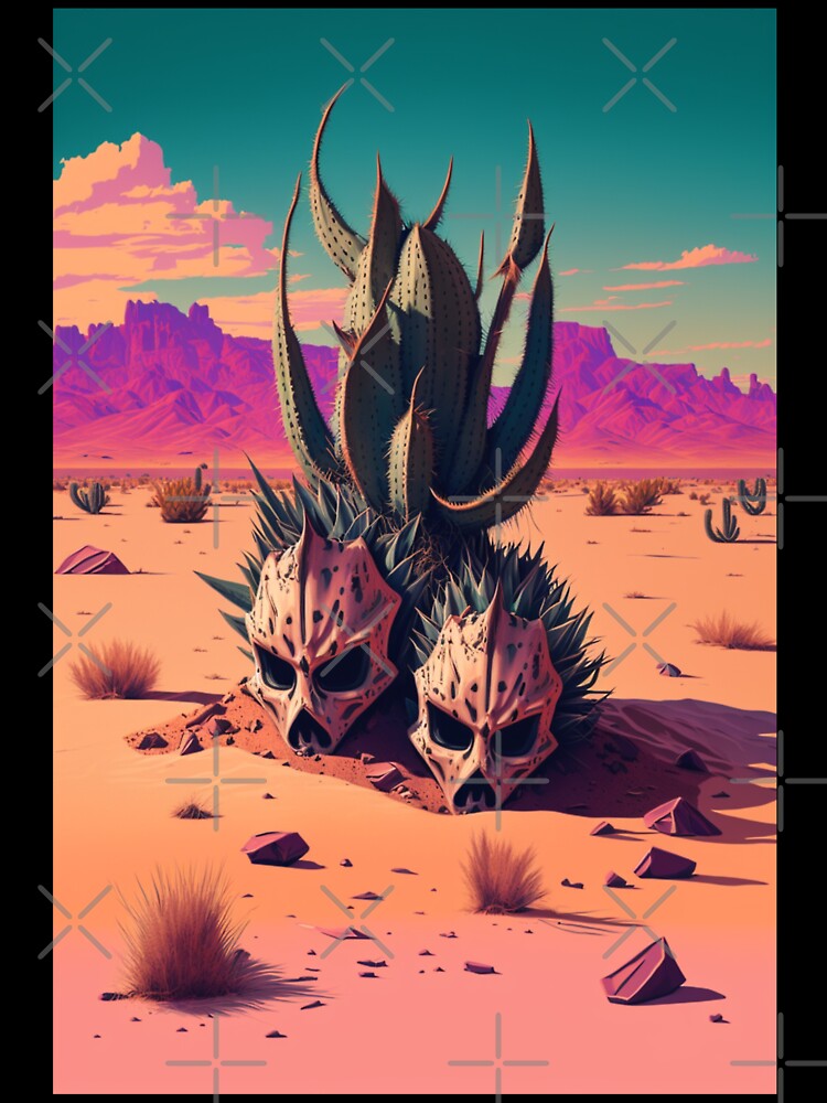 Synthwave/Retrowave Desert Post Apocalypse by RESToRAPTOR