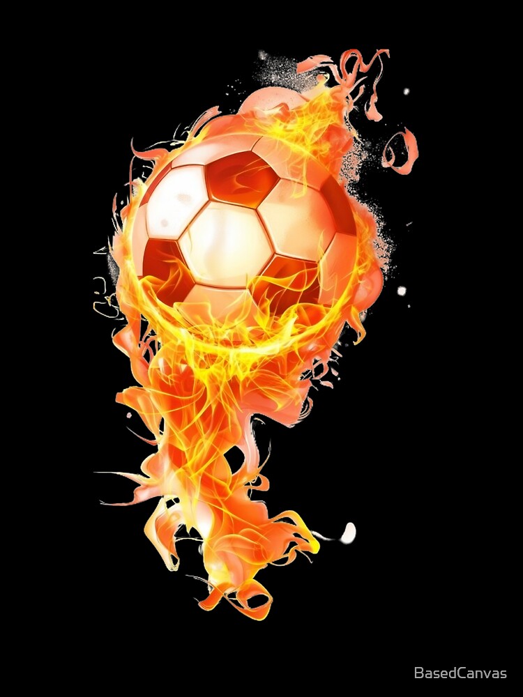 Soccer/Foot Ball set on Fire by BasedCanvas