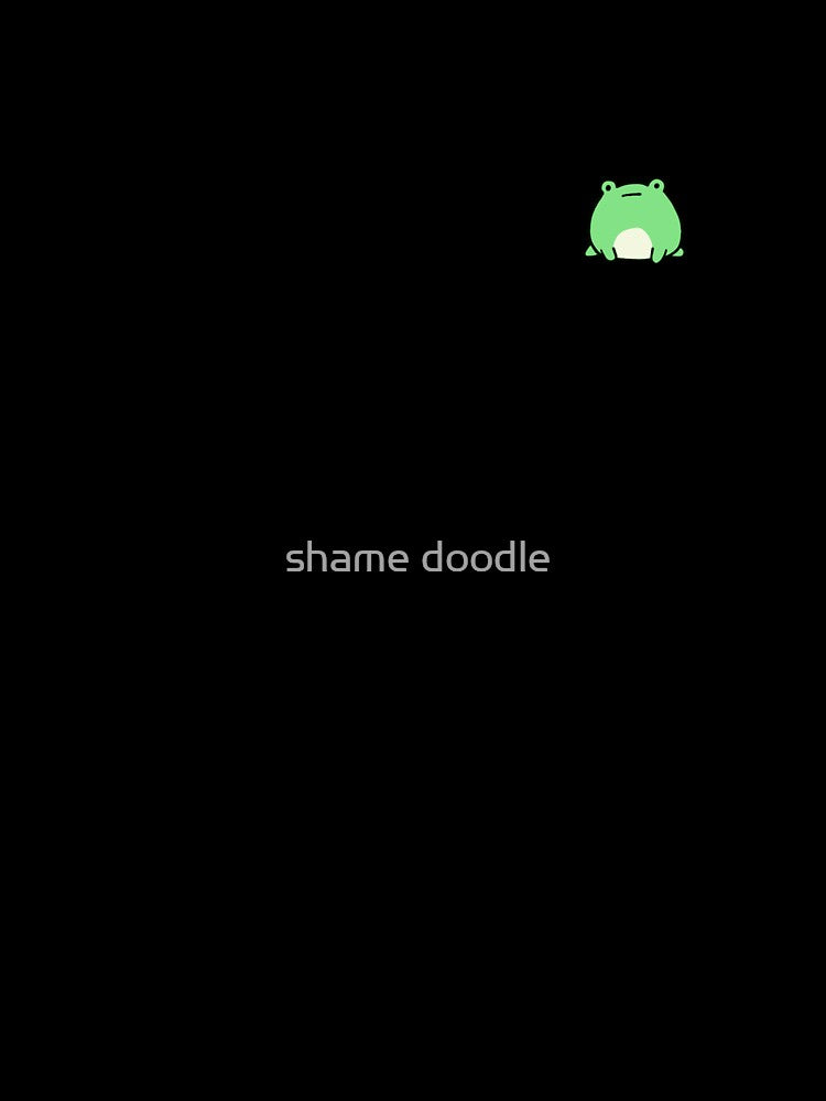 Tiny Frog - Original Hand Drawn Miniature by shame doodle