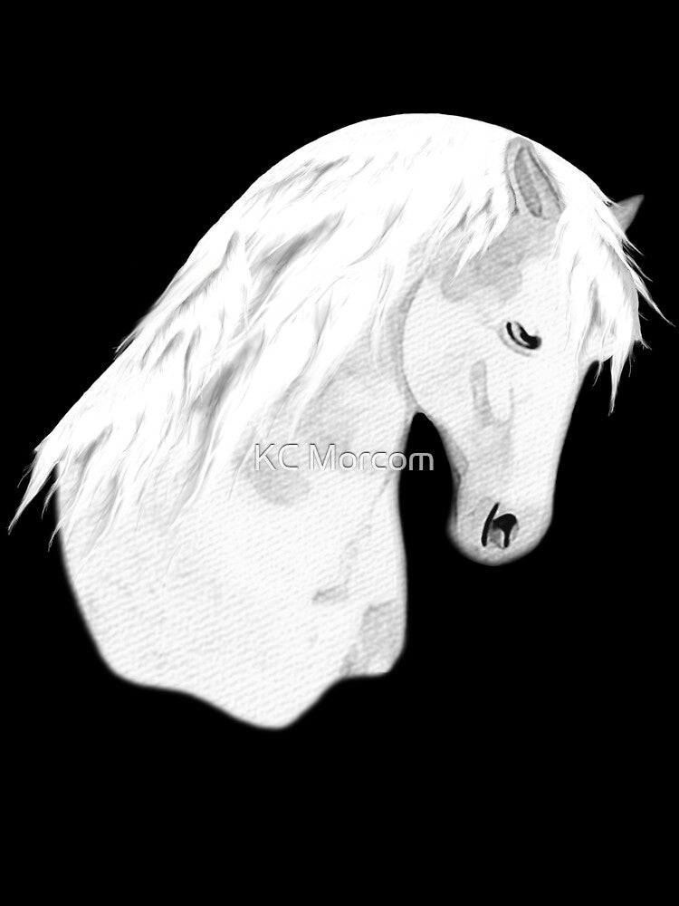 Horse Lovers Majestic White Horse by KC Morcom