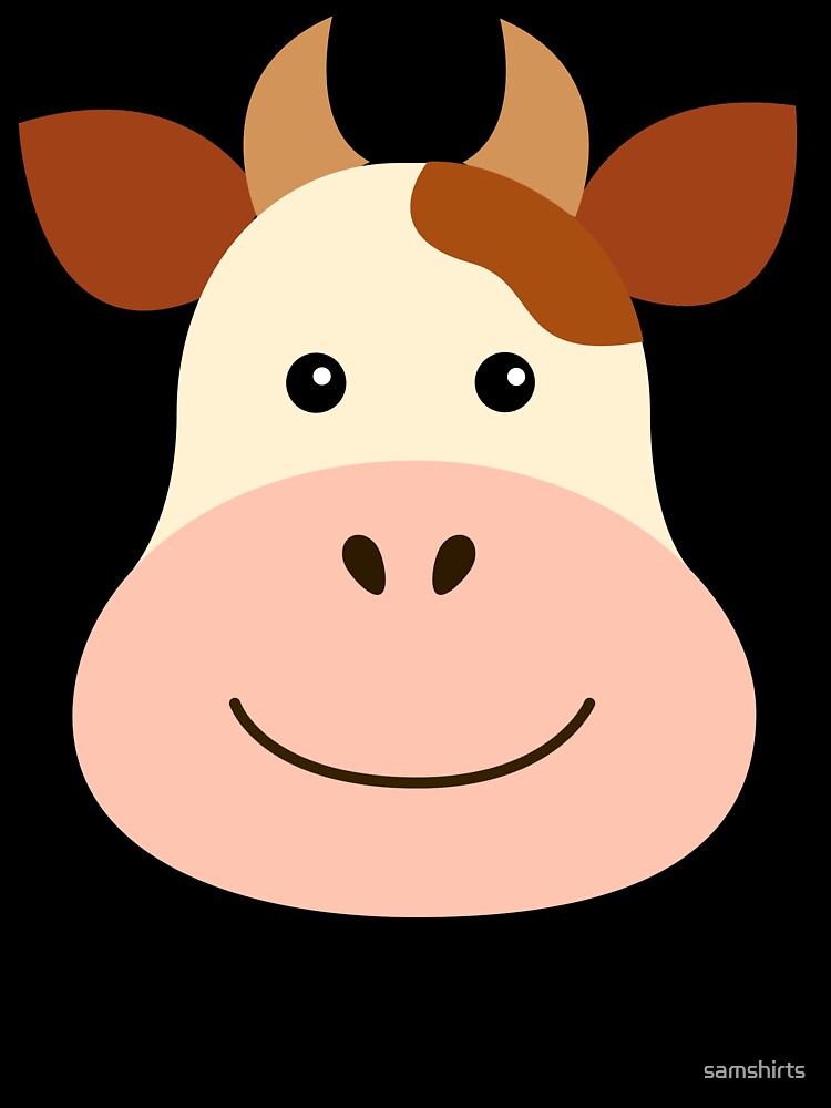 Bull head face dairy cow by samshirts
