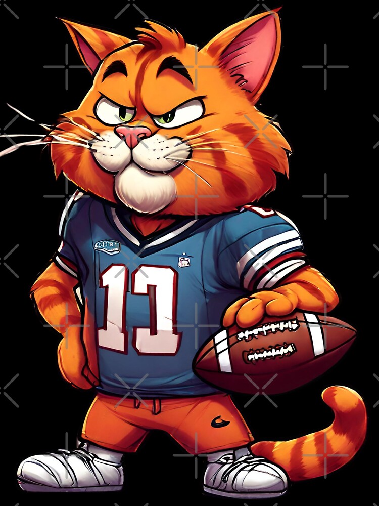 Garf in a soccer player's outfit, Fan art Garfield by SweetRossel