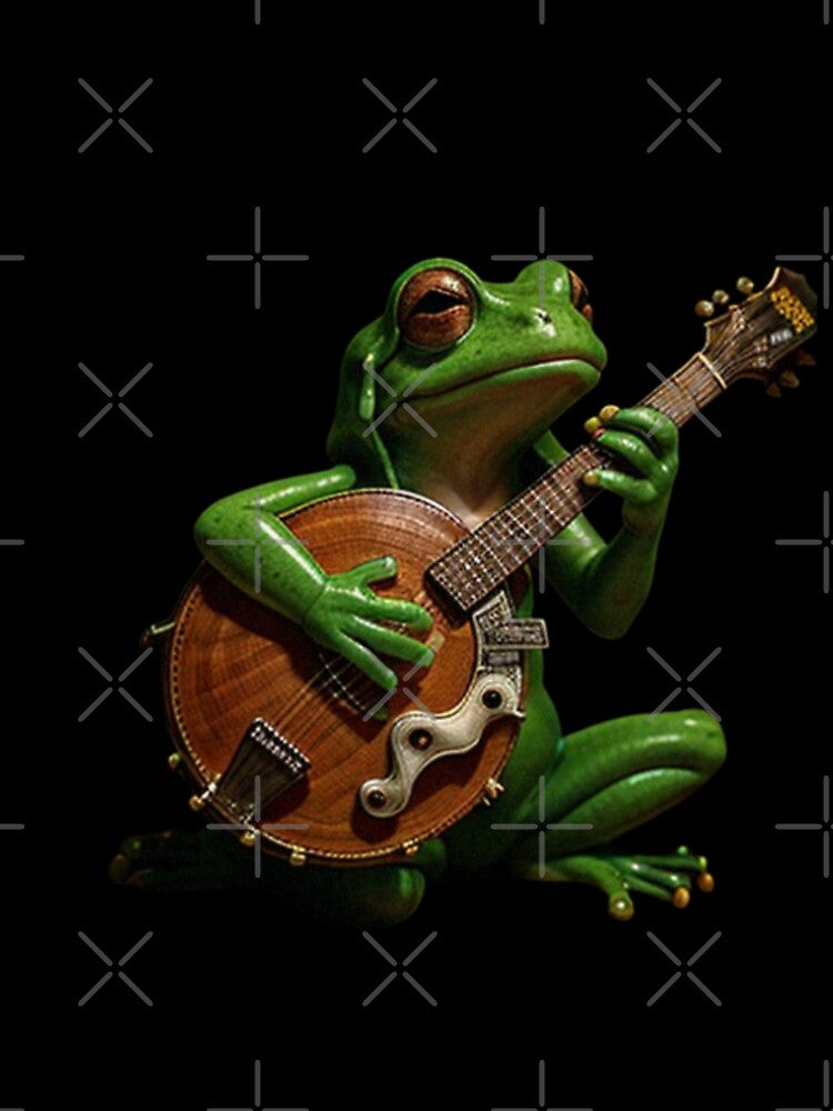 Frog playing banjo" by Obinne