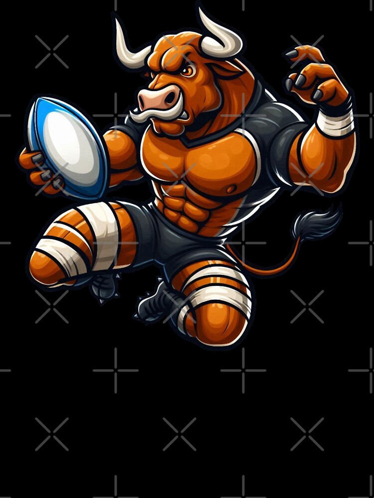 Bull playing Rugby - Football by TimeToMap
