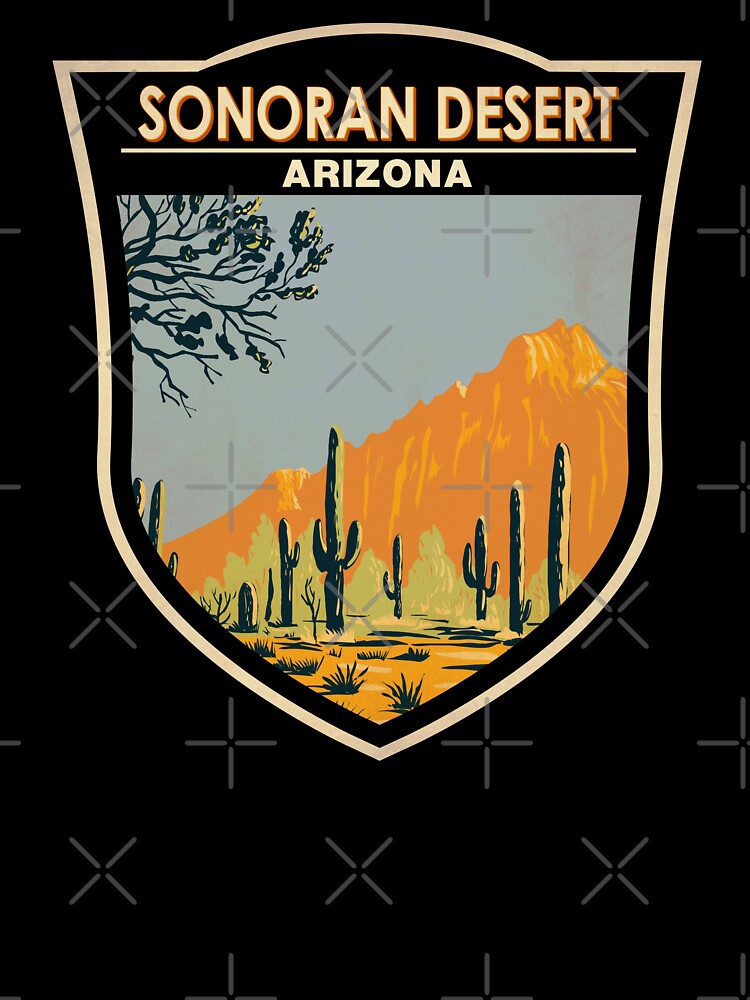 Sonoran Desert Arizona Badge by KrisSidDesigns