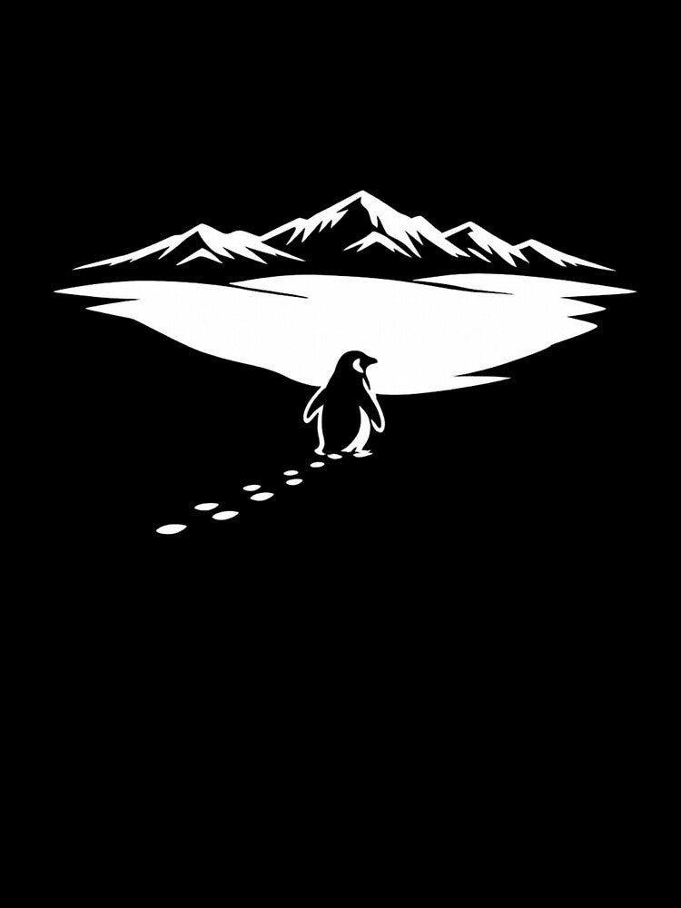 penguin mountain Motivational by anouaroh