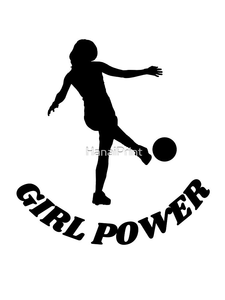 Soccer Girl Power Motivational Quote by HanaiPrint