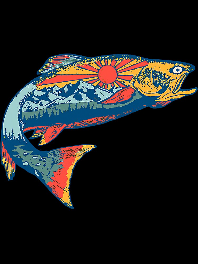 Trout Outdoor Illustration Series by YesterDayCheck