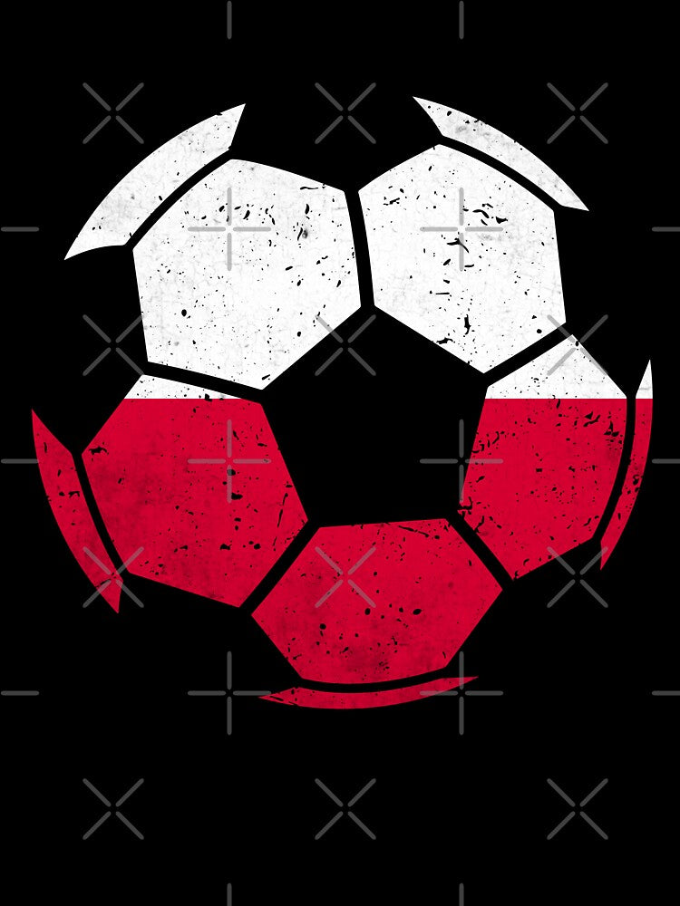 Poland Soccer Ball Flag Jersey Polish Football Fan by EIMgraphic