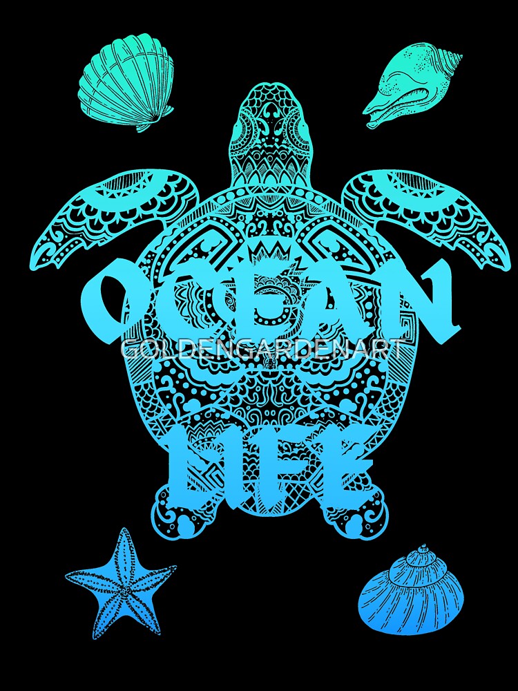 OCEAN LIFE Gradient by GOLDENGARDENART