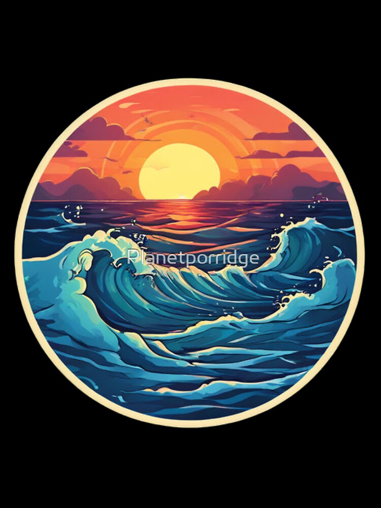 Sunrise Ocean Wave by Planetporridge