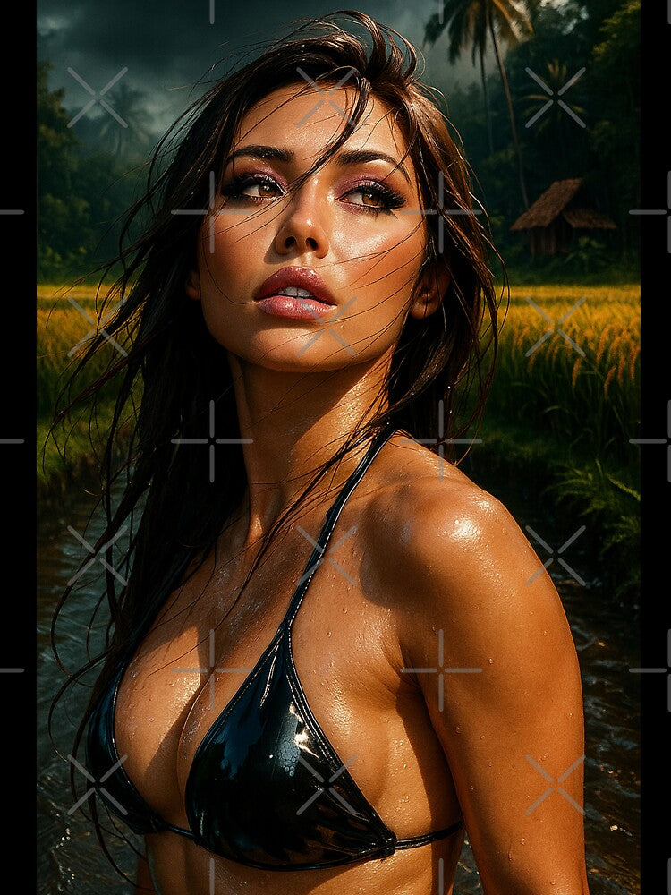 Pinup in Tropical Stream by kiwiartyfarty