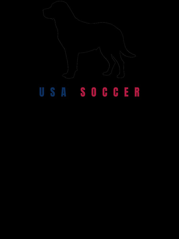 Minimalist Labrador Soccer Line Art Dog by TailPrints