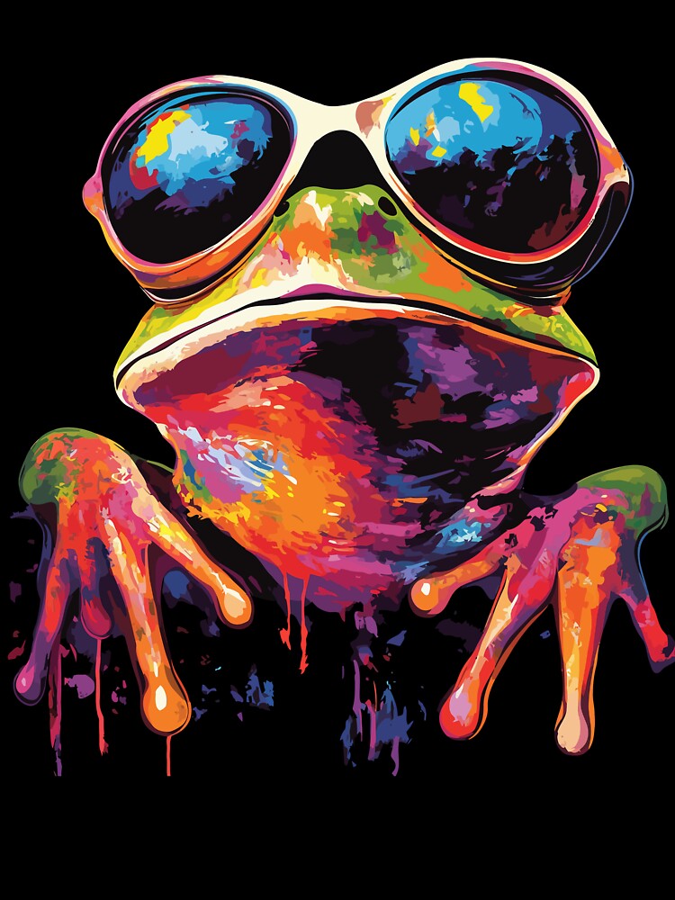 Funny Frog Lovers Sunglasses Pop Art Design by adsman68
