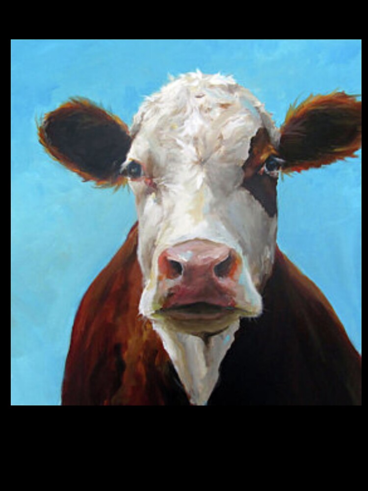 Hereford Cow - Cute Cow - Gift For Cow Lovers - Cow Gift by Galvanized