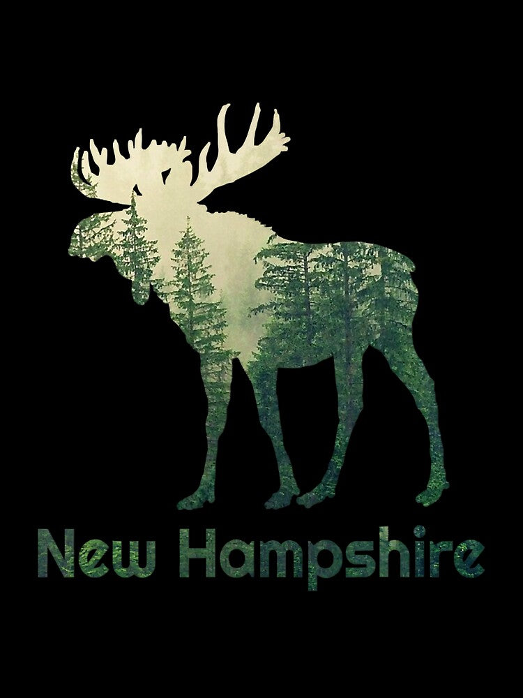 State Of New Hampshire Moose Forest by RosePlant