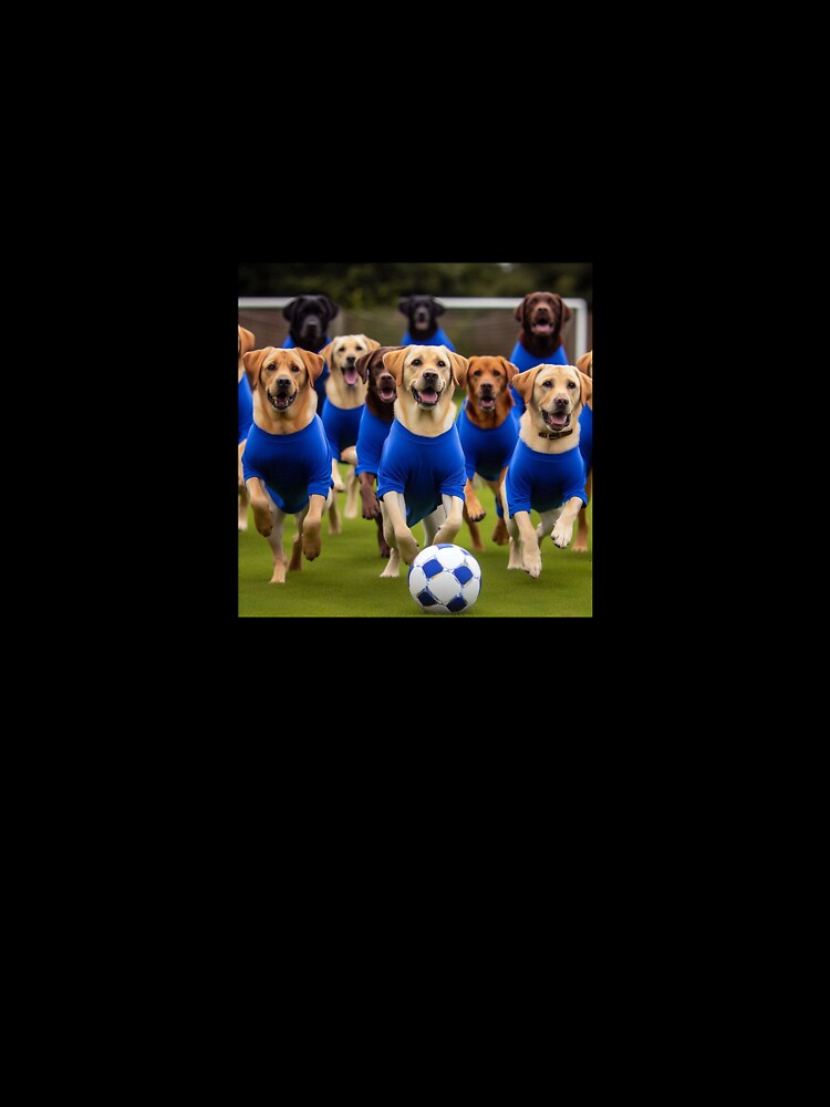 Labradors love football too! Soccer and Dog Lovers - Chelsea, Everton, Leicester City, Ipswich Town - Any dog, any colour by Humour House Designs