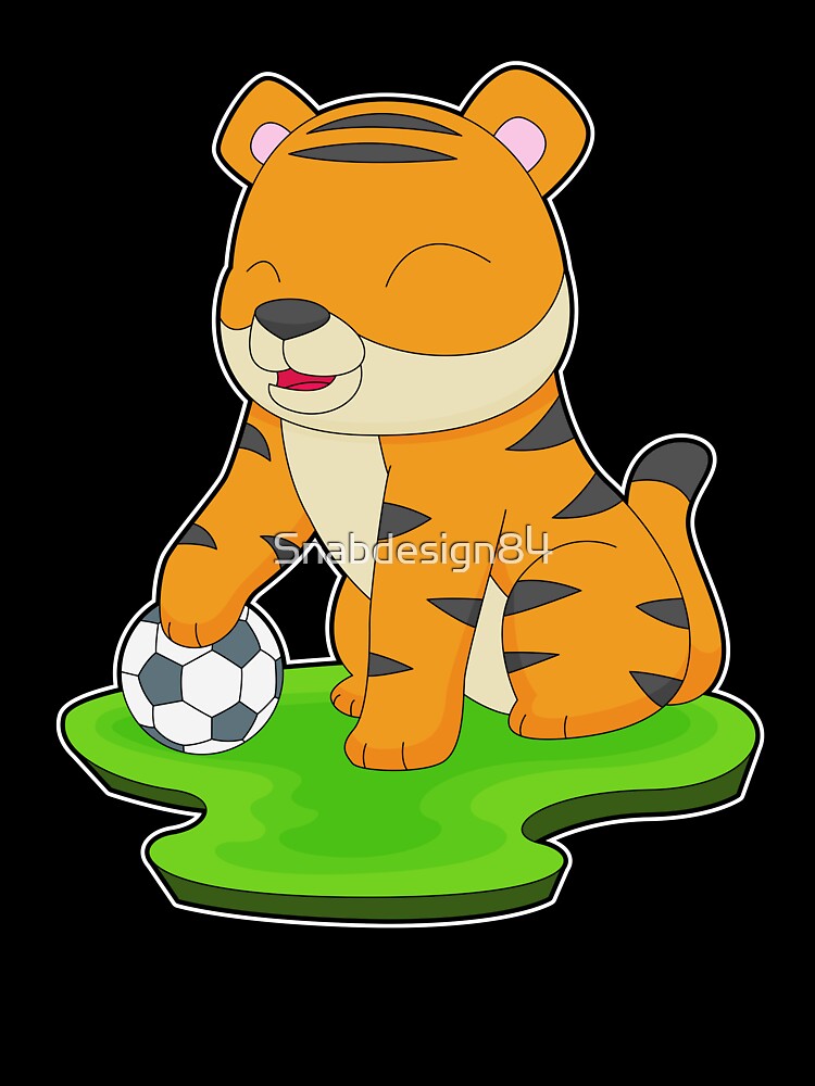 Tiger Soccer player Soccer by Snabdesign84