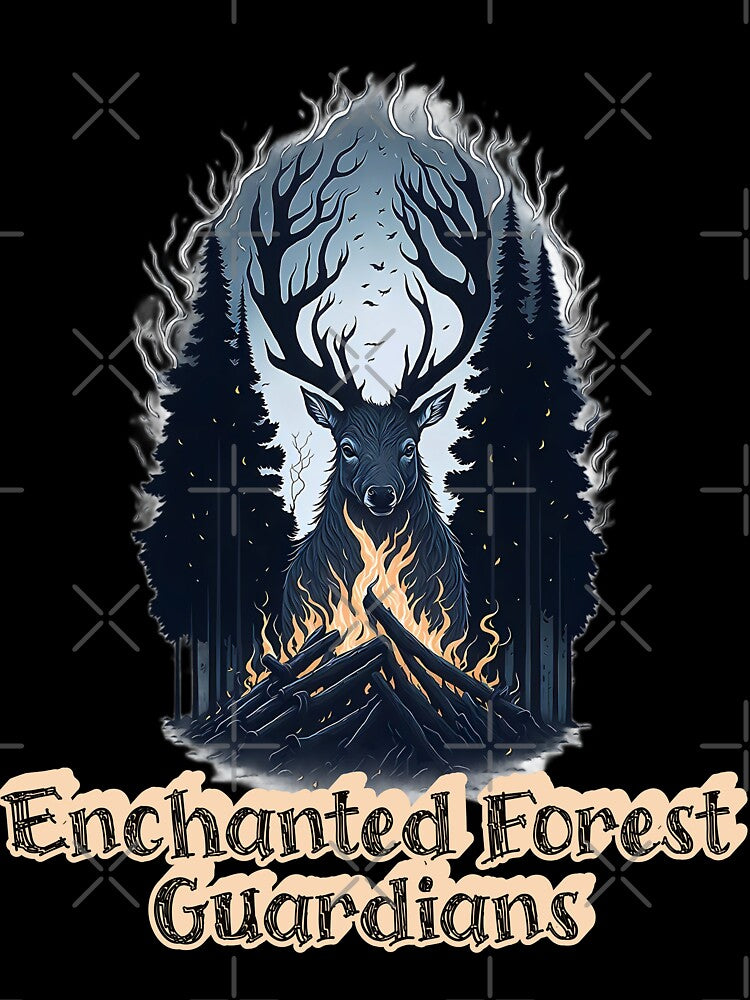 Enchanted Forest Guardians - bonefire - Forest Deer by JJPrintShop