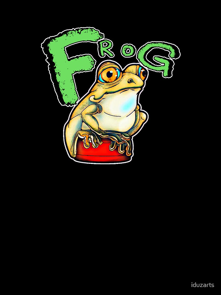 Cute frog on a bottle cap by iduzarts