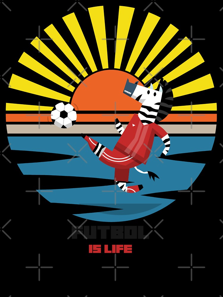 Futbol Is Life Zebra Soccer Star by TheWildFlix