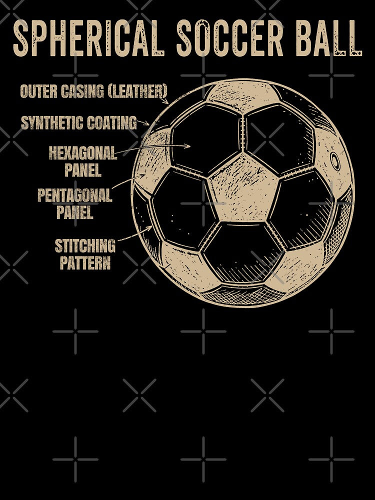 Vintage Spherical Soccer Ball Blueprint. by EunsooLee