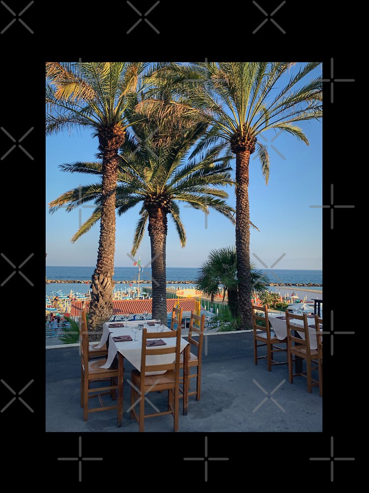Italian Summer Beach Restaurant Sea Palms by eleonoraingrid