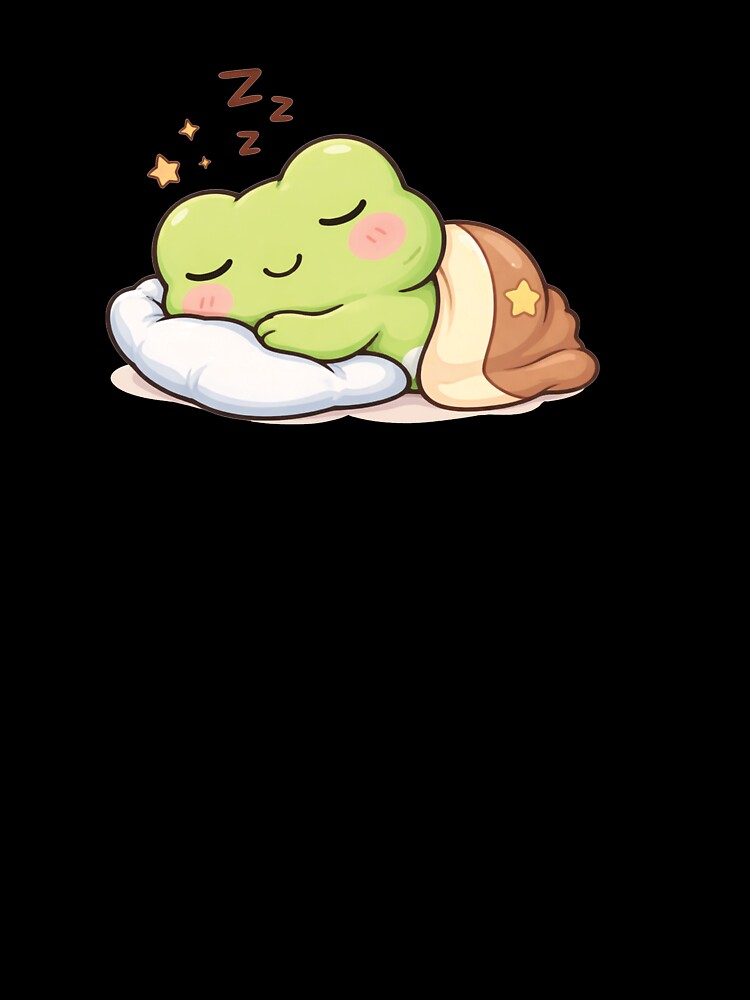 Cute frog sleeping by franky-and-art