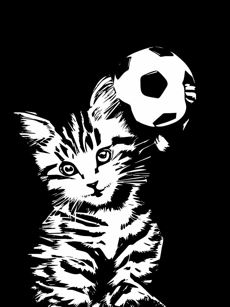 Kitten with a ball by Aceofspace3000