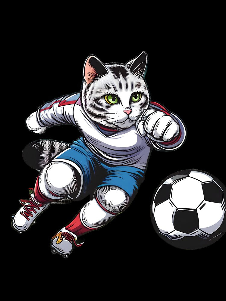 Cat Playing Soccer - 1 by melibal