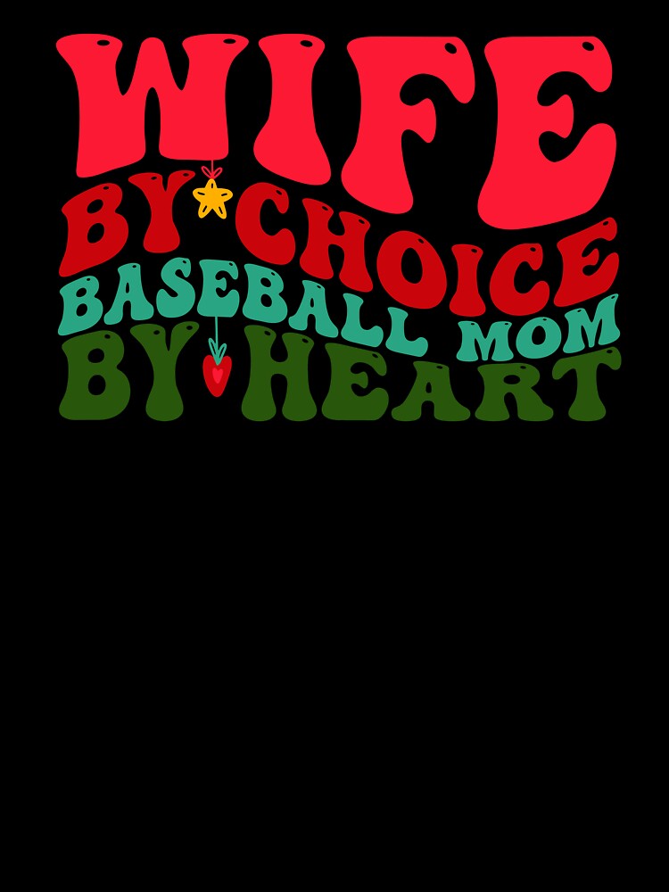 Baseball Mom Wife Christmas Xmas Funny Groovy by aymanehammi