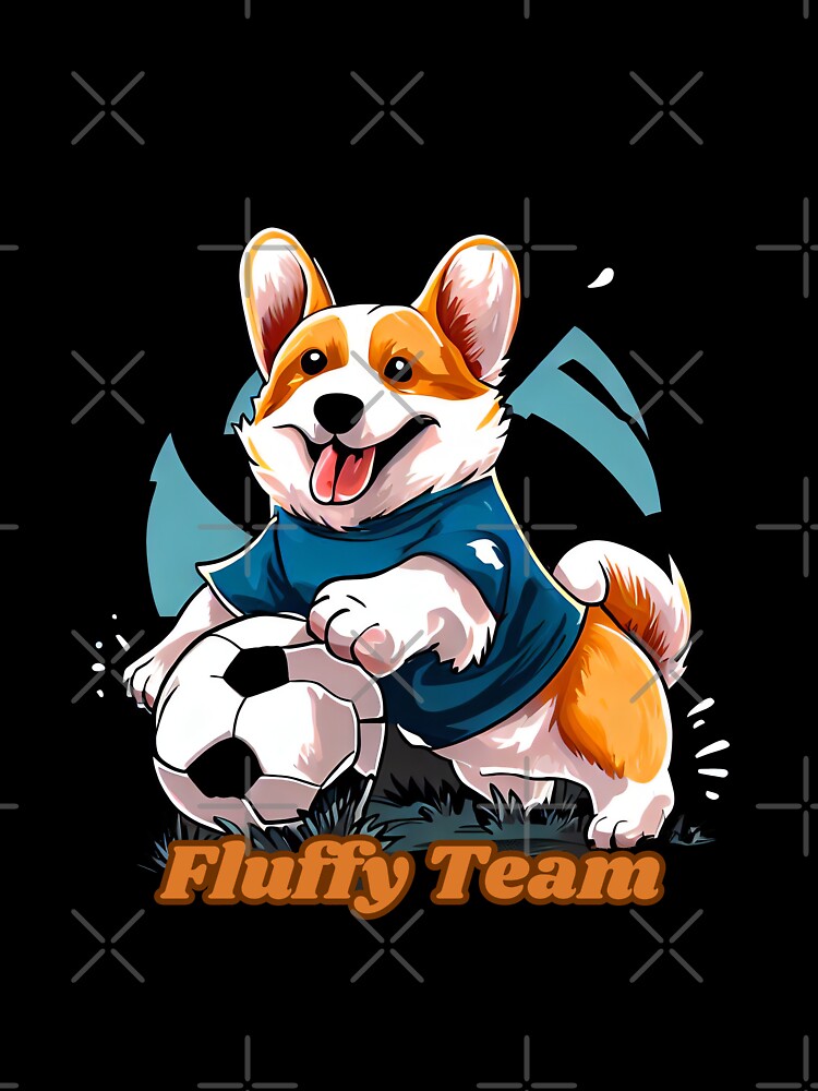 FLUFFY TEAM Corgi and Football for corgi and football lovers by PetShopShirts