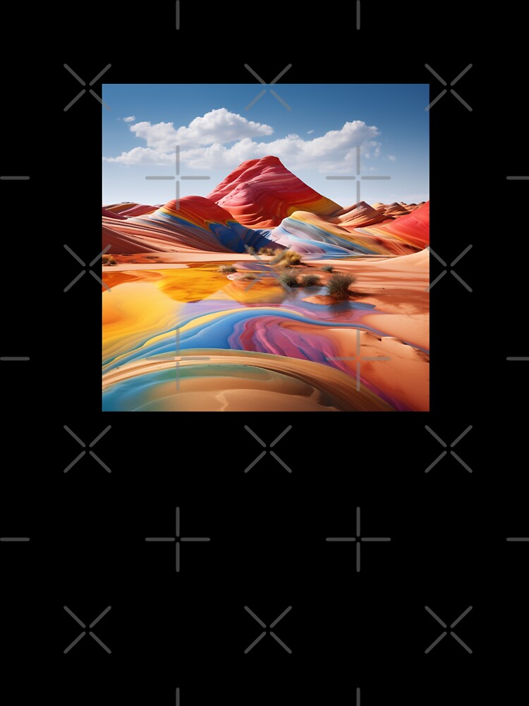 Colorfull Desert Sand Landscape by LudwikeArts