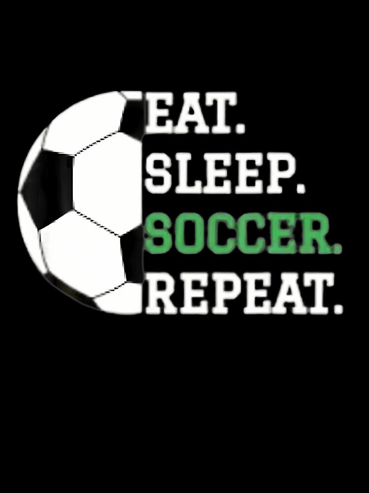 Eat Sleep Soccer Repeat Soccer Player Coach Boys Men by cordfried3h