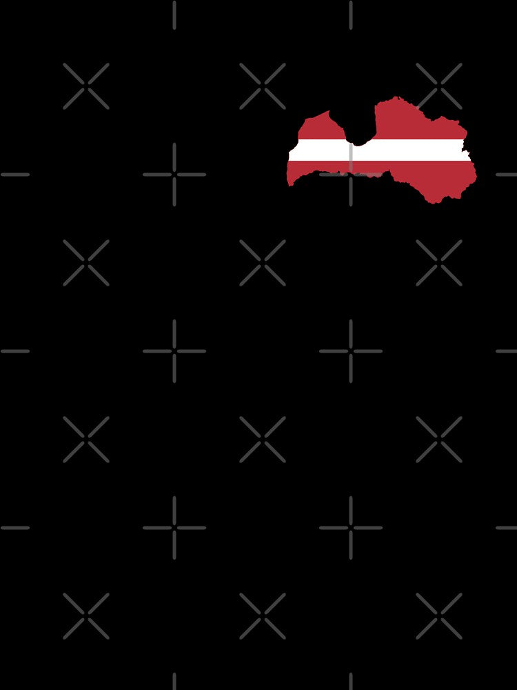 Flag Map of Latvia by DreamBrushy