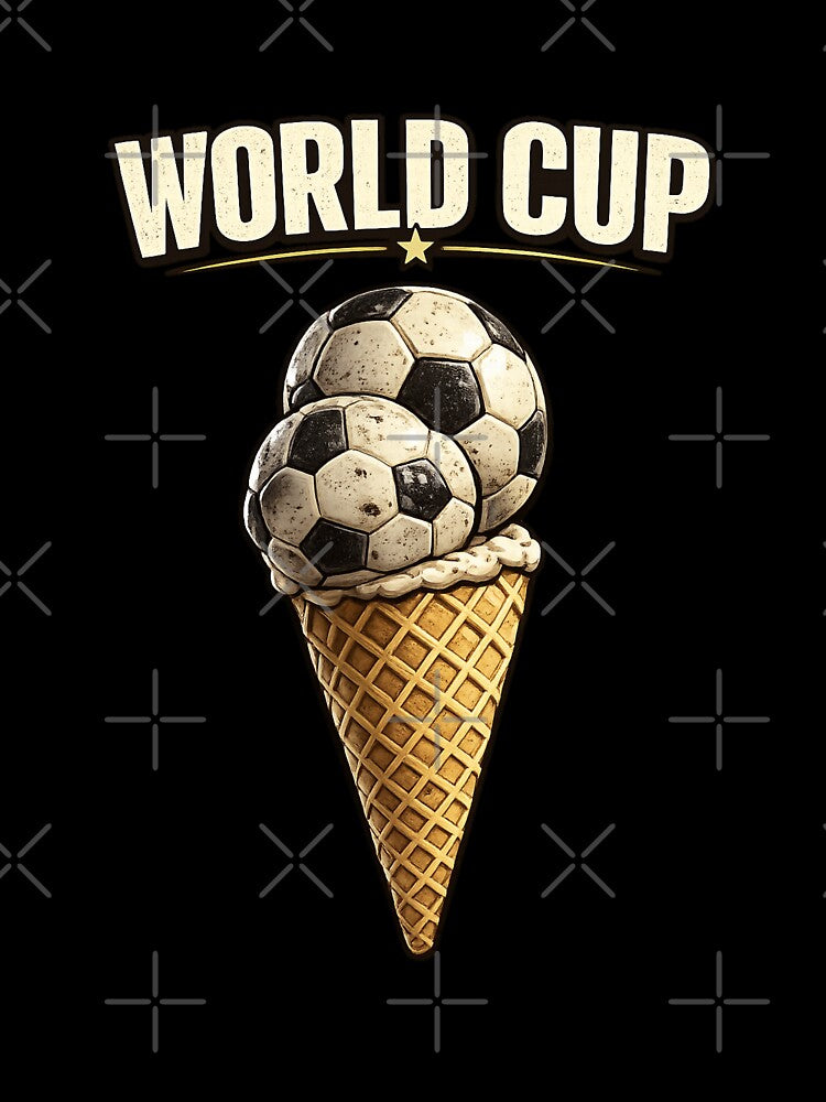 World cup ice cream cone football by vecart34