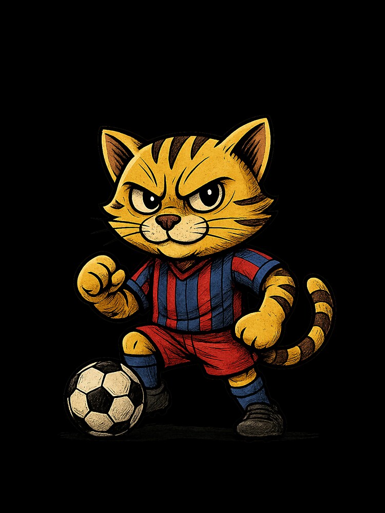Soccer Cat - Soccer Mascot by comiclabgt