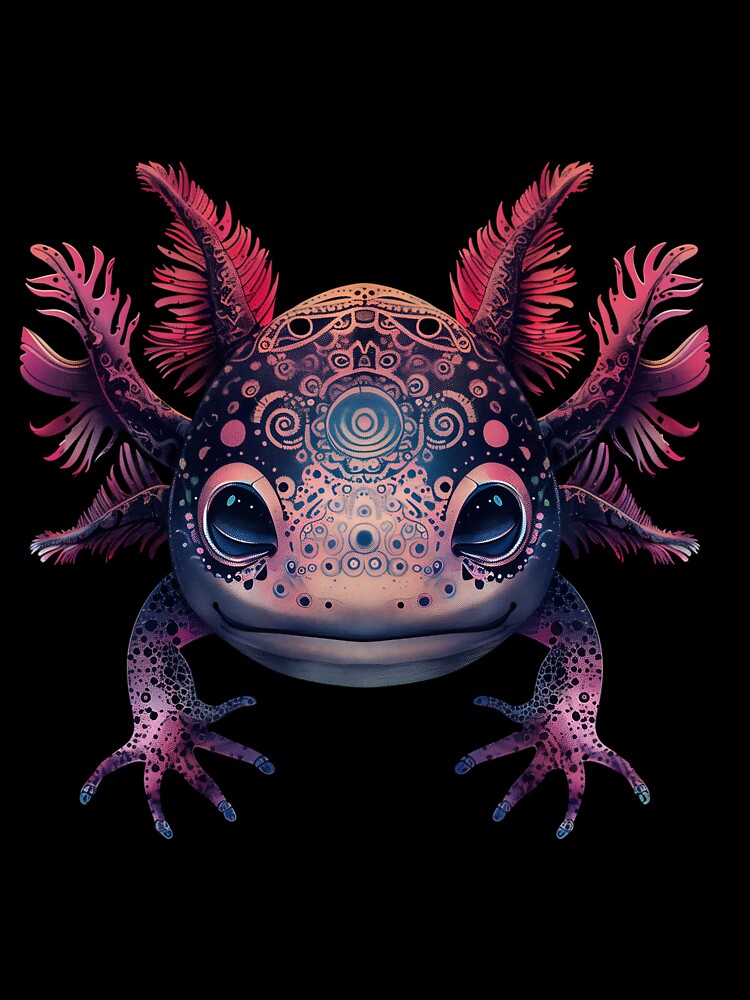 Stylized Axolotl by HarmonyTheKoala