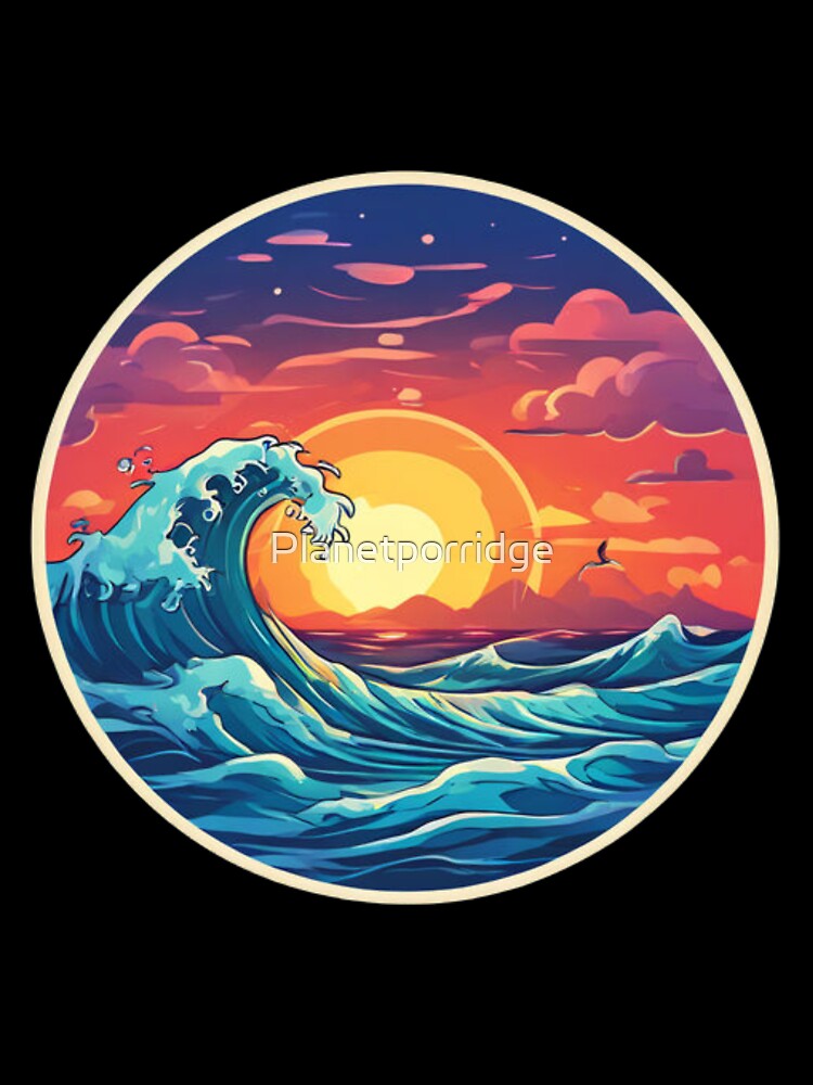 Beautiful Ocean Wave Art by Planetporridge