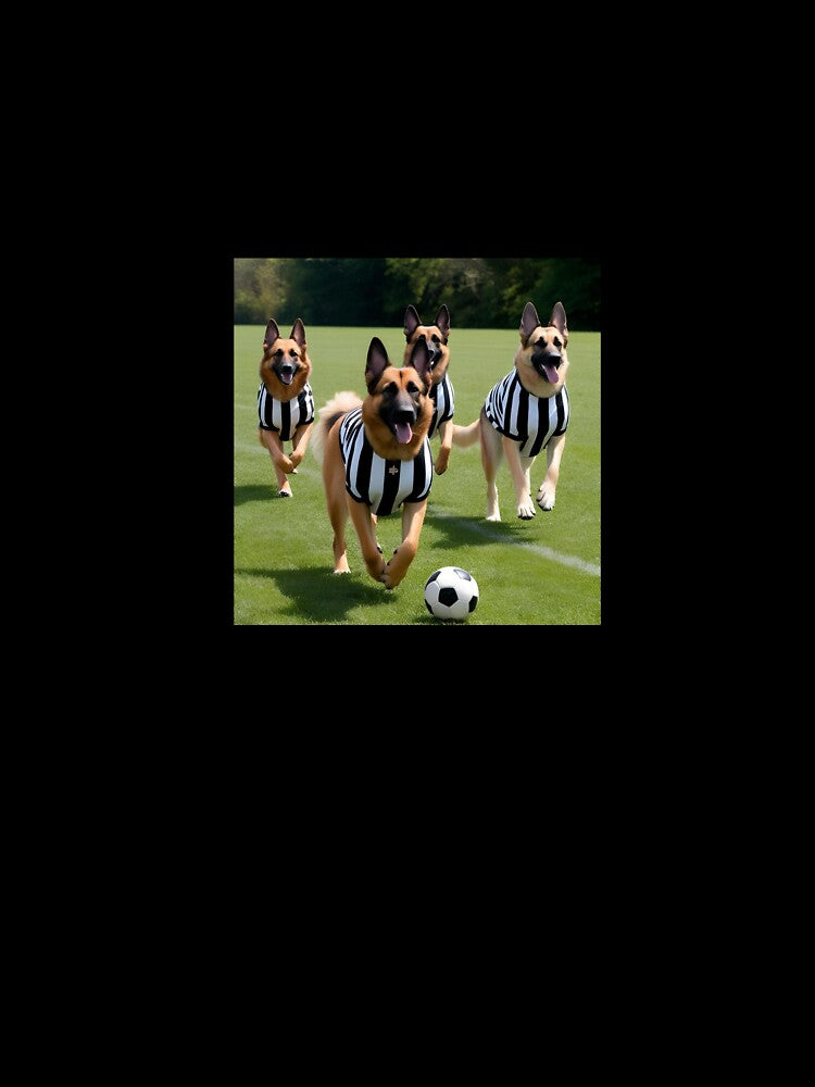German Shepherds love football too! Soccer and Dog Lovers - Newcastle United - Any dog, any colour by Humour House Designs