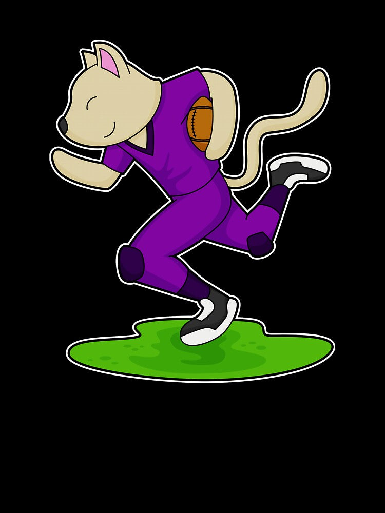 Cat Football Player Football by GabrieSketcham