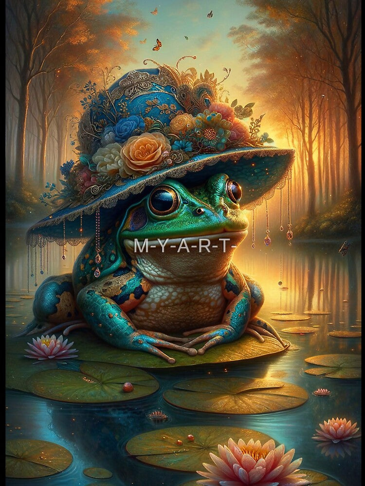 Frog Wearing Hat by M-Y-A-R-T-
