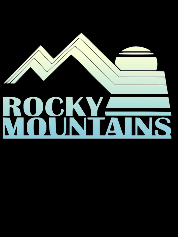 Rocky Mountains Vintage Natrional Park Tee Tshirt by Clavitaps