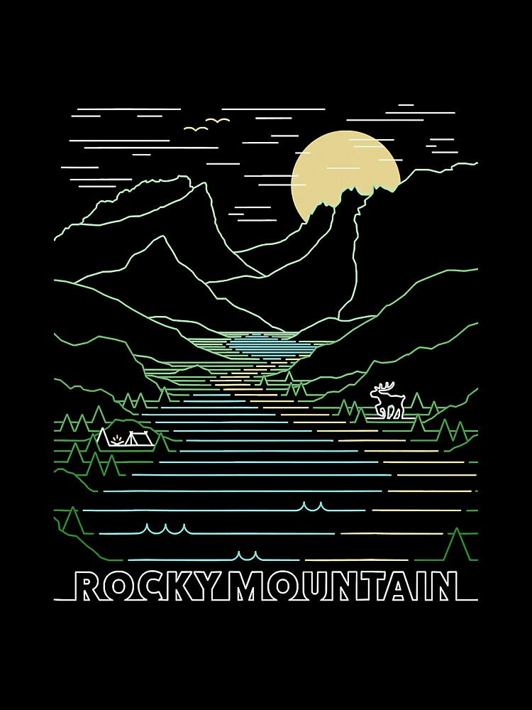 Vintage Rocky Mountain National Park by SkyCloudBlue