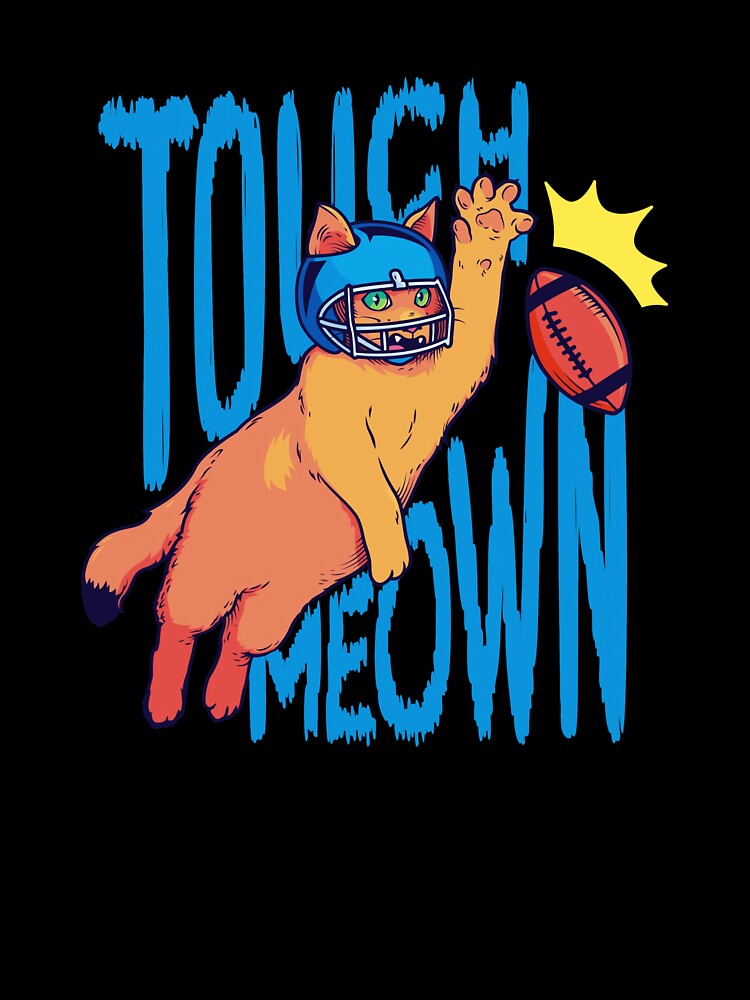 Cat Playing Football Touch Meown by GabrieSketcham