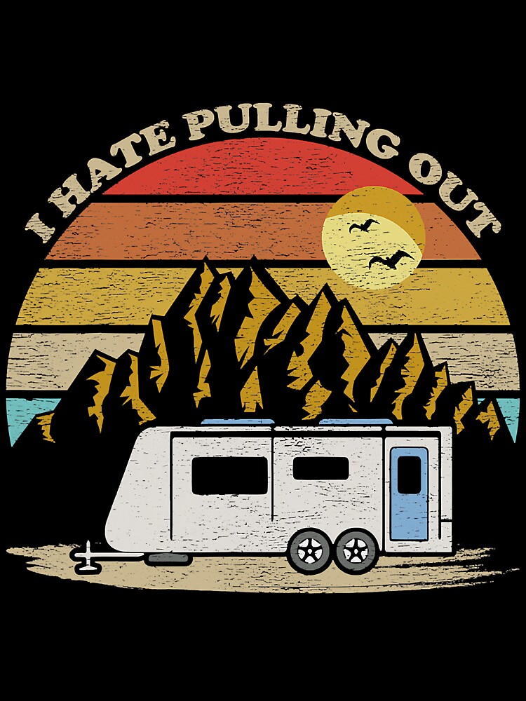 Vintage Retro Mountains Rv Camping I by SkyCloudBlue